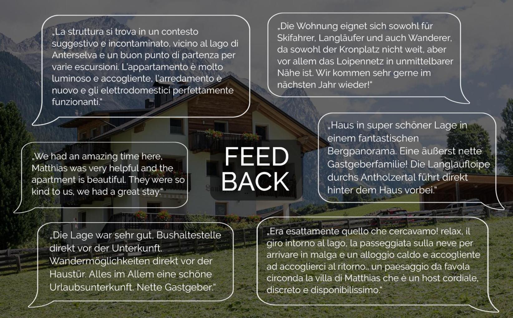 Apartments Nature Apis Landheim Anterselva di Mezzo Eksteriør bilde